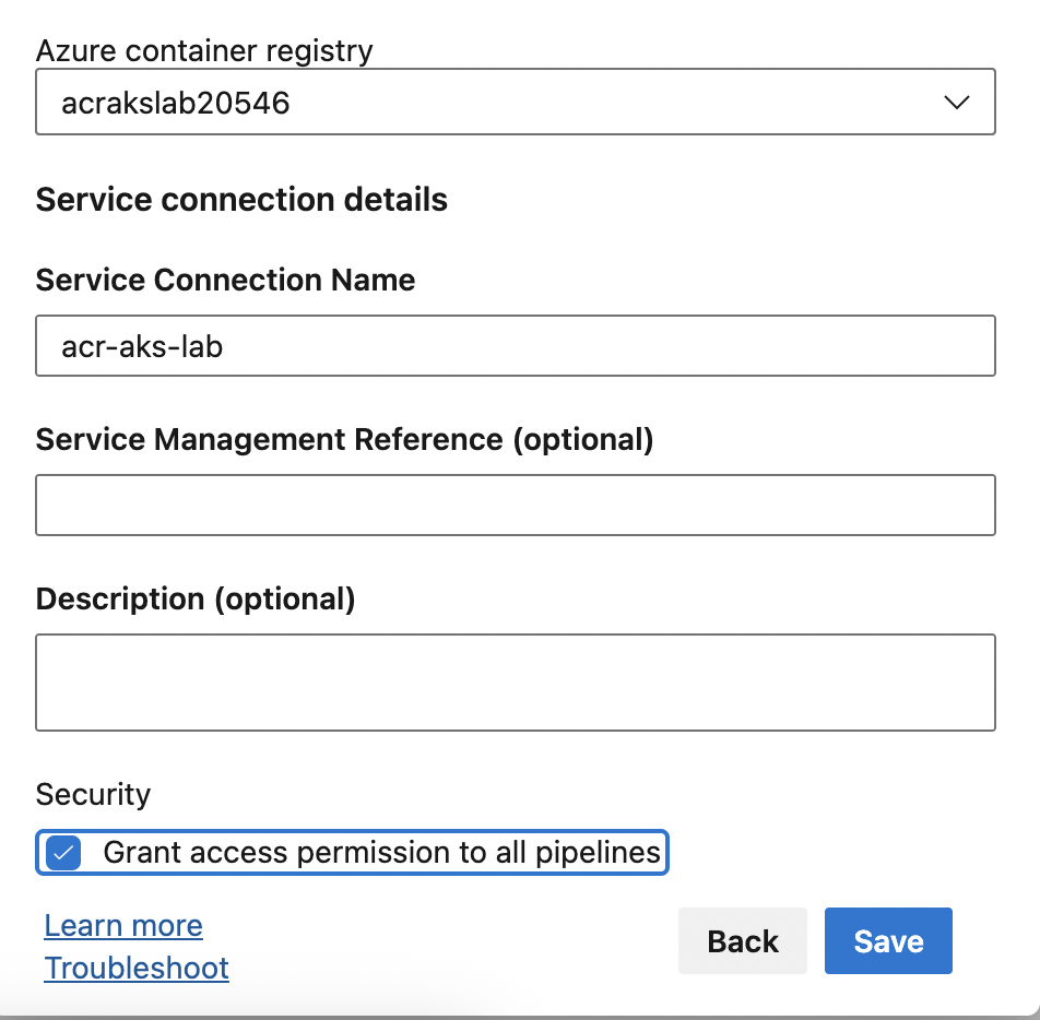 Grant Service Connection