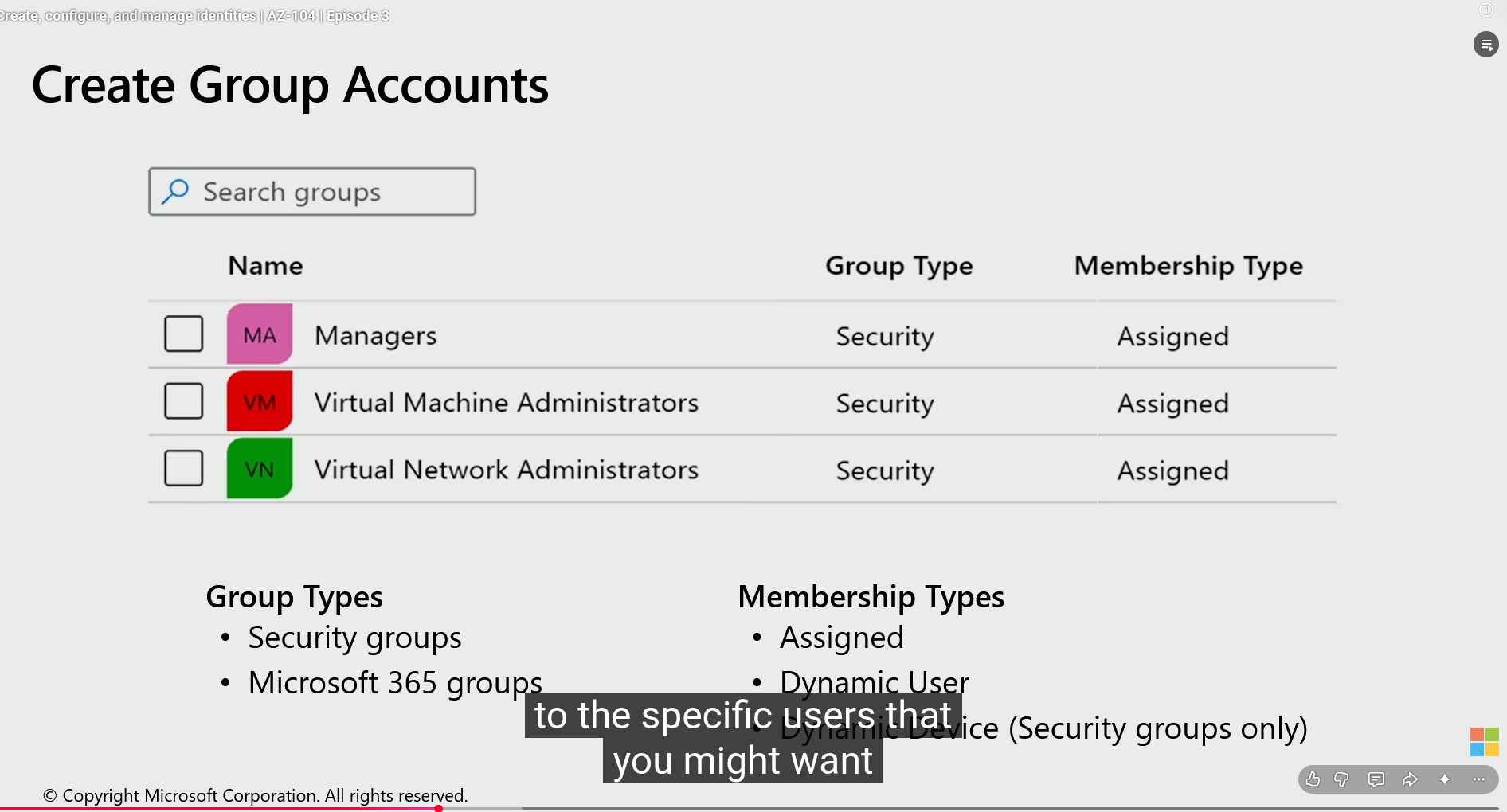 account group