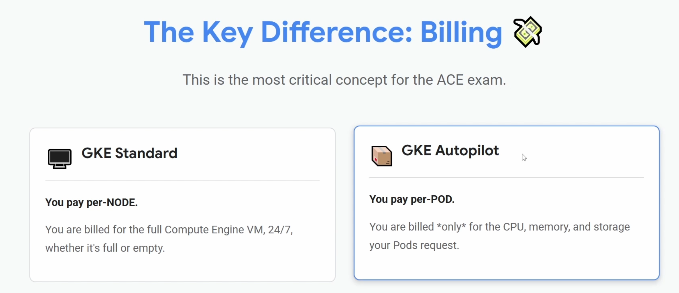 GKE Standard vs Pilot